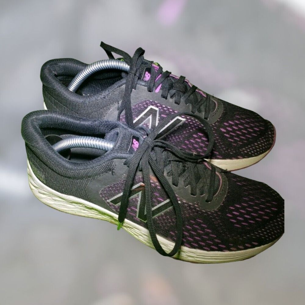 New Balance Fresh Foam Arishi Black & Purple Running Shoes WARISSS2 Women 6.5 - Picture 1 of 8